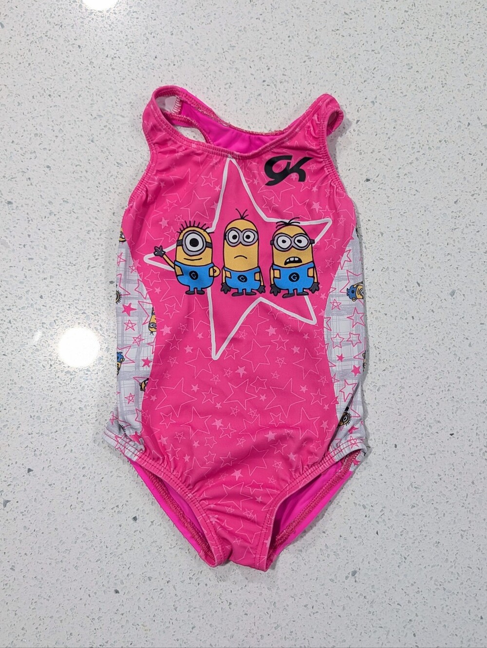 Tiny Toddler GK ELITE Gymnastics Dance Baby Leotard TD 2T-3T XX Small MINIONS